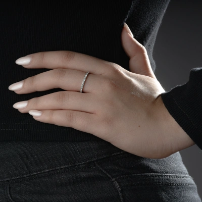 حلقه طلای ساده  (لاین)