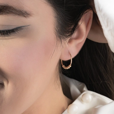 گوشواره حلقه ای البرنادو سایز بزرگ