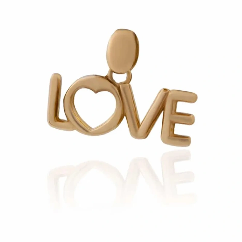 آویز گردنبد طلا مدل love - تصویر 1