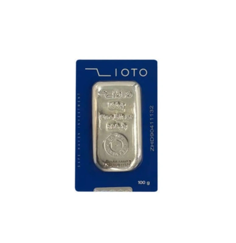 شمش نقره 100 گرمی
