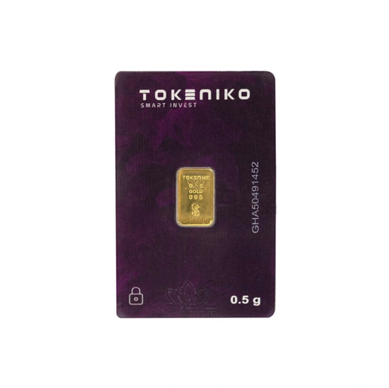 شمش طلا 0.5 گرمی توکنیکو 24 عیار